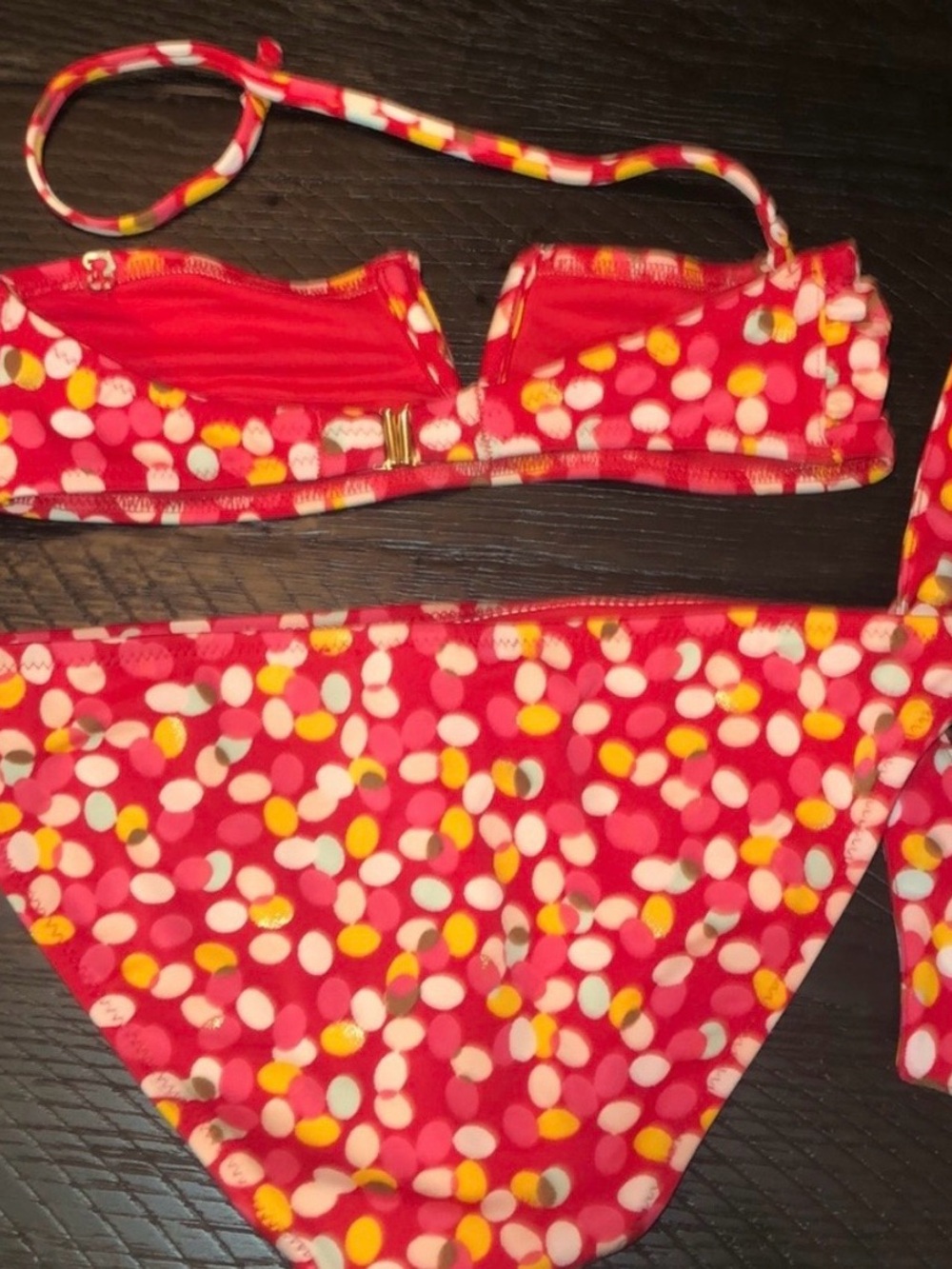Diane Von Furstenberg Polka Dot Bikini Set XS
